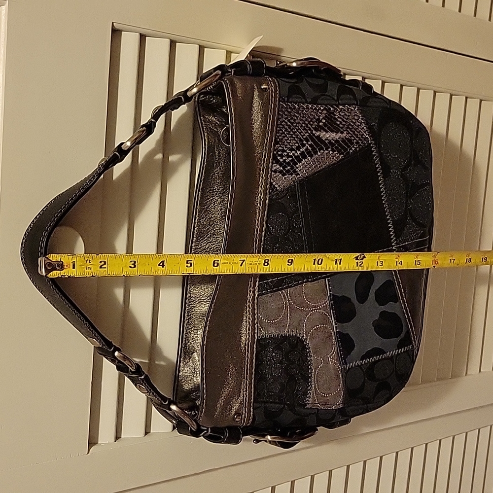 NWT: COACH Tonal Patchwork Zoe - Picture 7 of 16